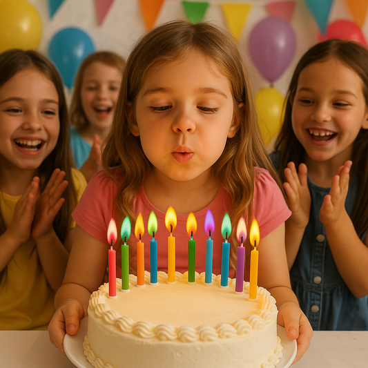 24 Count Birthday Cake Candles Happy Birthday Candles Colorful Candles Holders Included