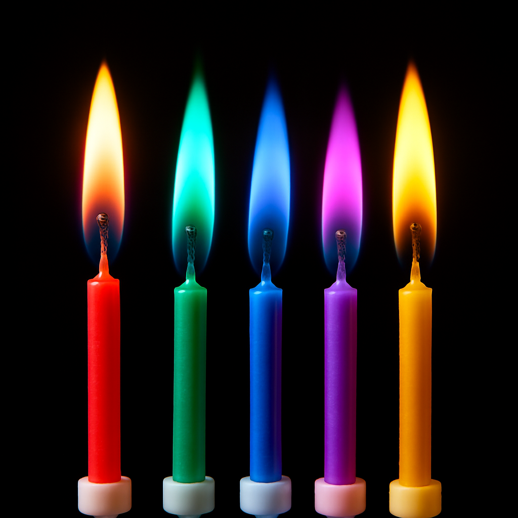 24 Count Birthday Cake Candles Happy Birthday Candles Colorful Candles Holders Included