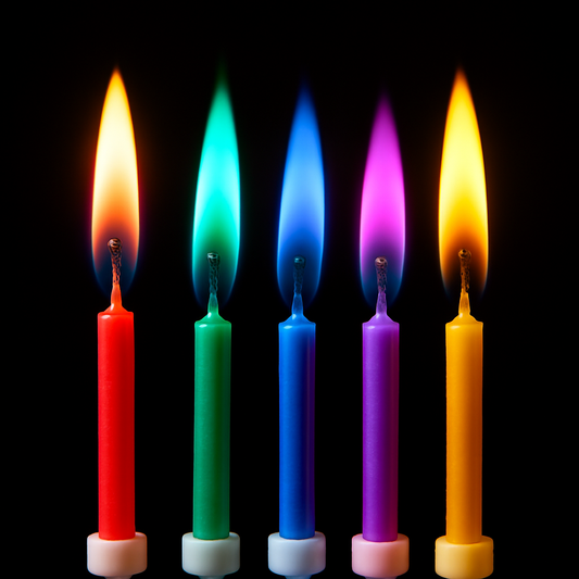 24 Count Birthday Cake Candles Happy Birthday Candles Colorful Candles Holders Included