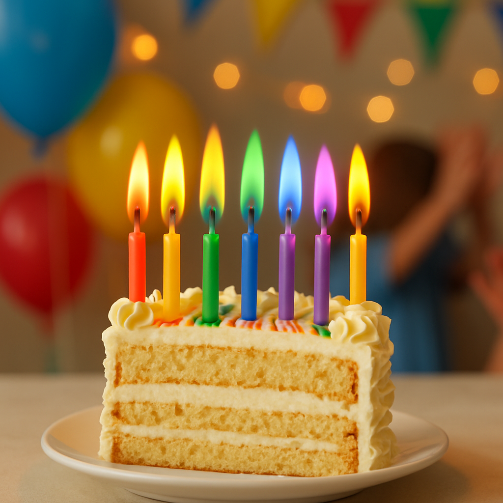 24 Count Birthday Cake Candles Happy Birthday Candles Colorful Candles Holders Included