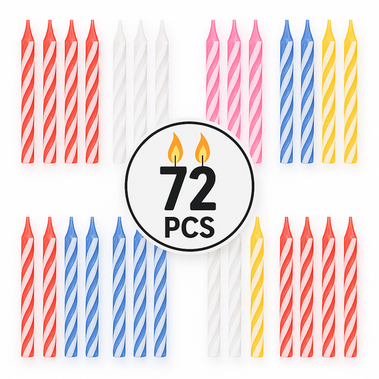 Birthday Candle - 72 Count Mix Color Birthday Candles for Cake, Cake Candle for Birthday, Party Small Candles
