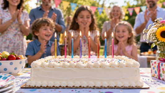 How to Arrange Birthday Candles on a Sheet Cake