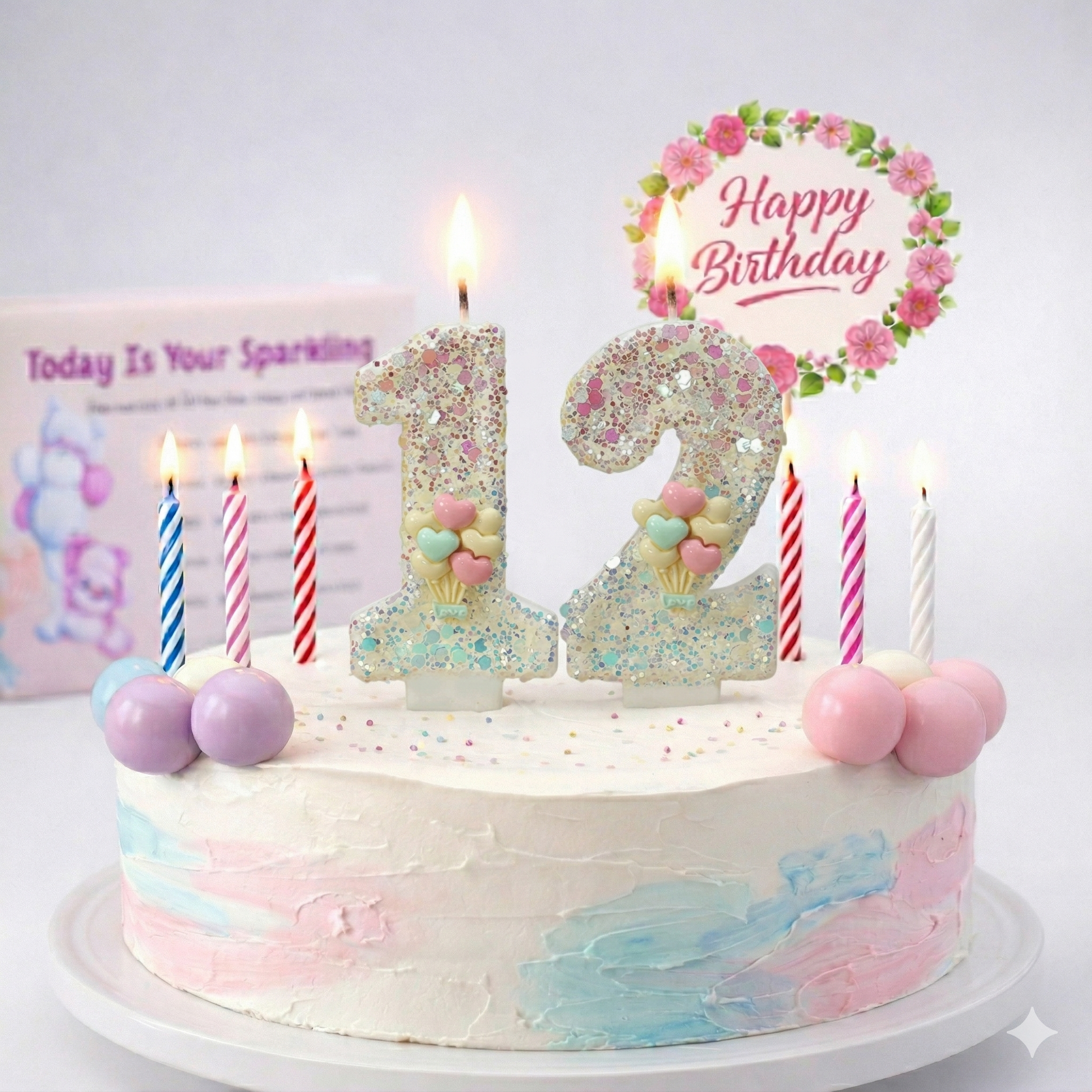 12 number birthday candles