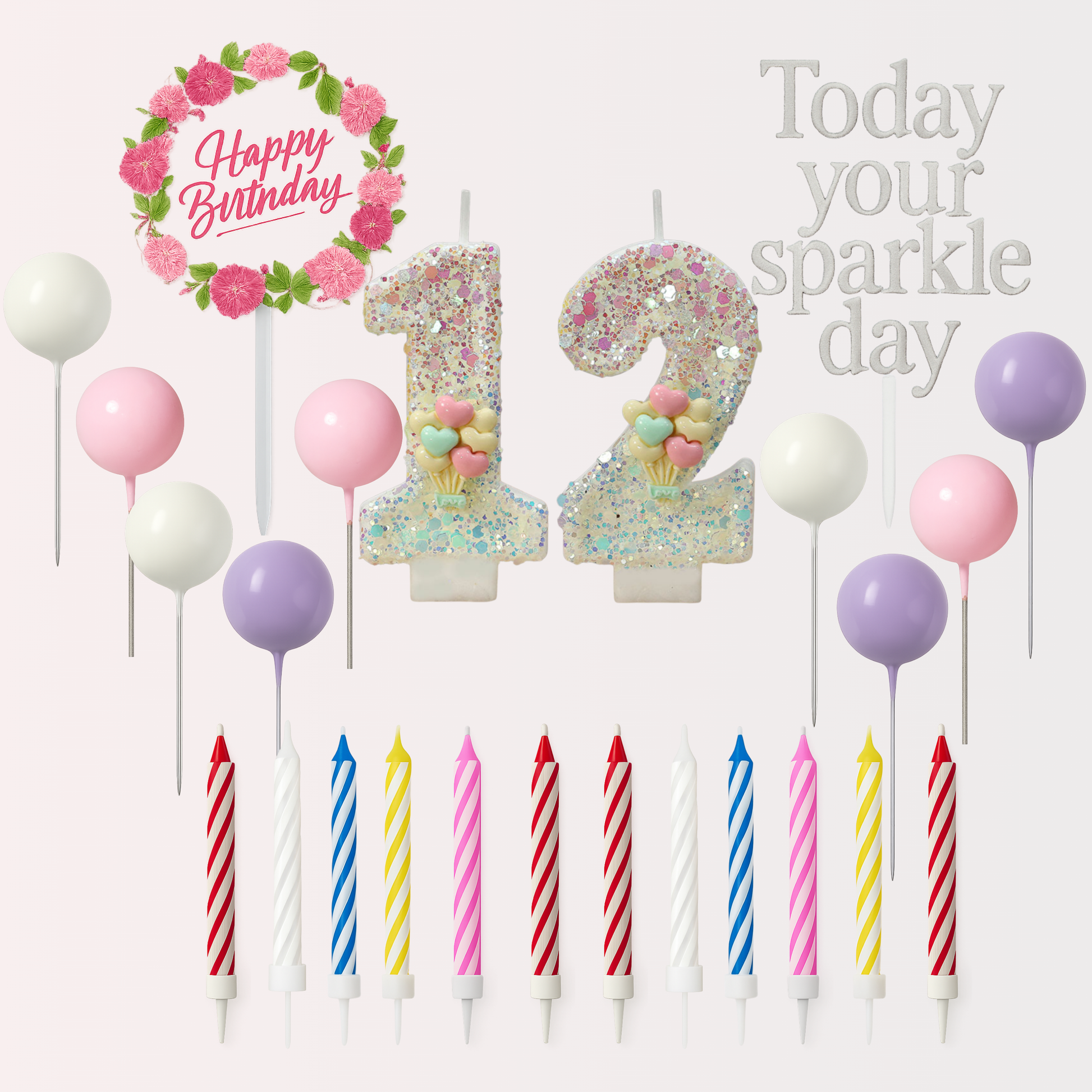 12 number birthday candles