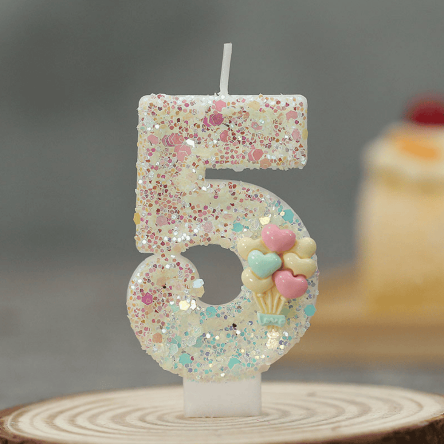 Birthday Candles Set for Cake – Number 5 Candle with 24 Piece Decoration Kit, Spiral Candles & Cake Toppers – Kids Birthday Party Supplies