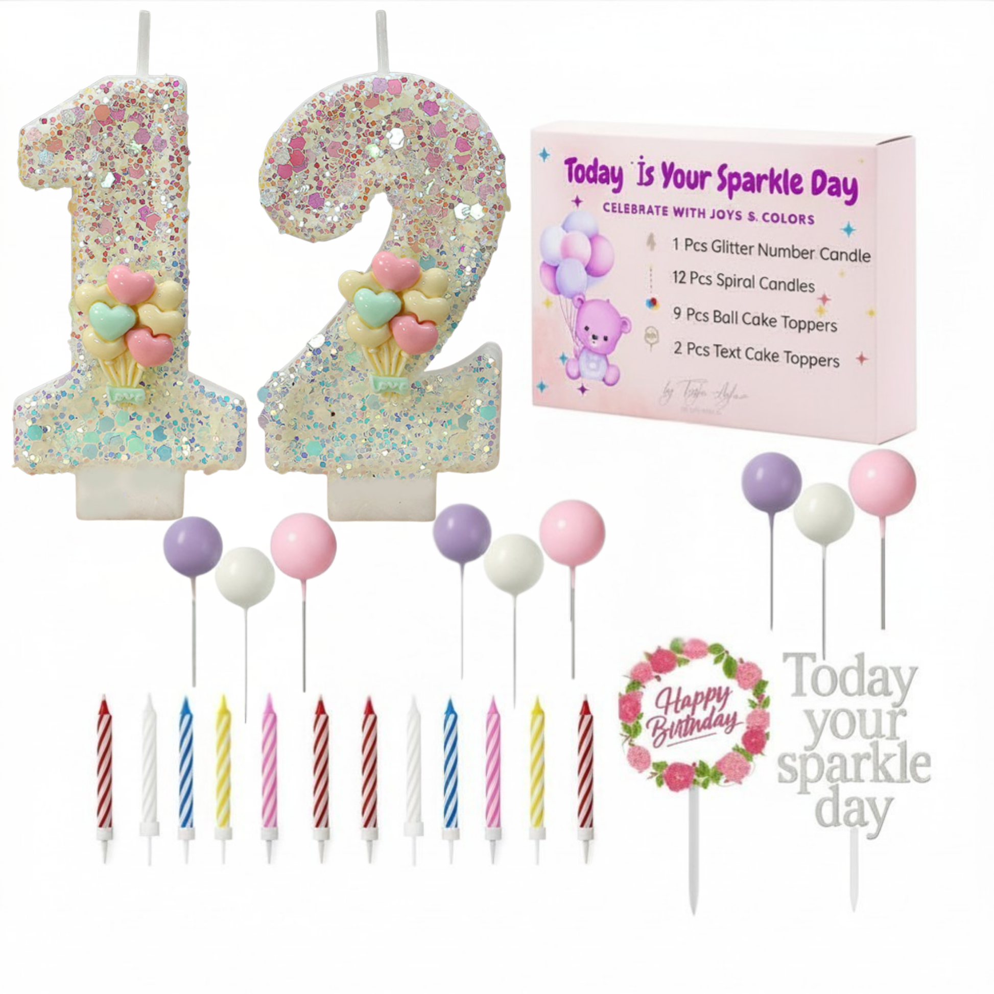 12 number birthday candles