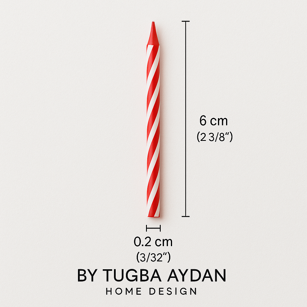 by Tugba Aydan - Birthday Candle - 288 Count Mix Color Birthday Candles for Cake, Cake Candle for Birthday, Party Small Candles