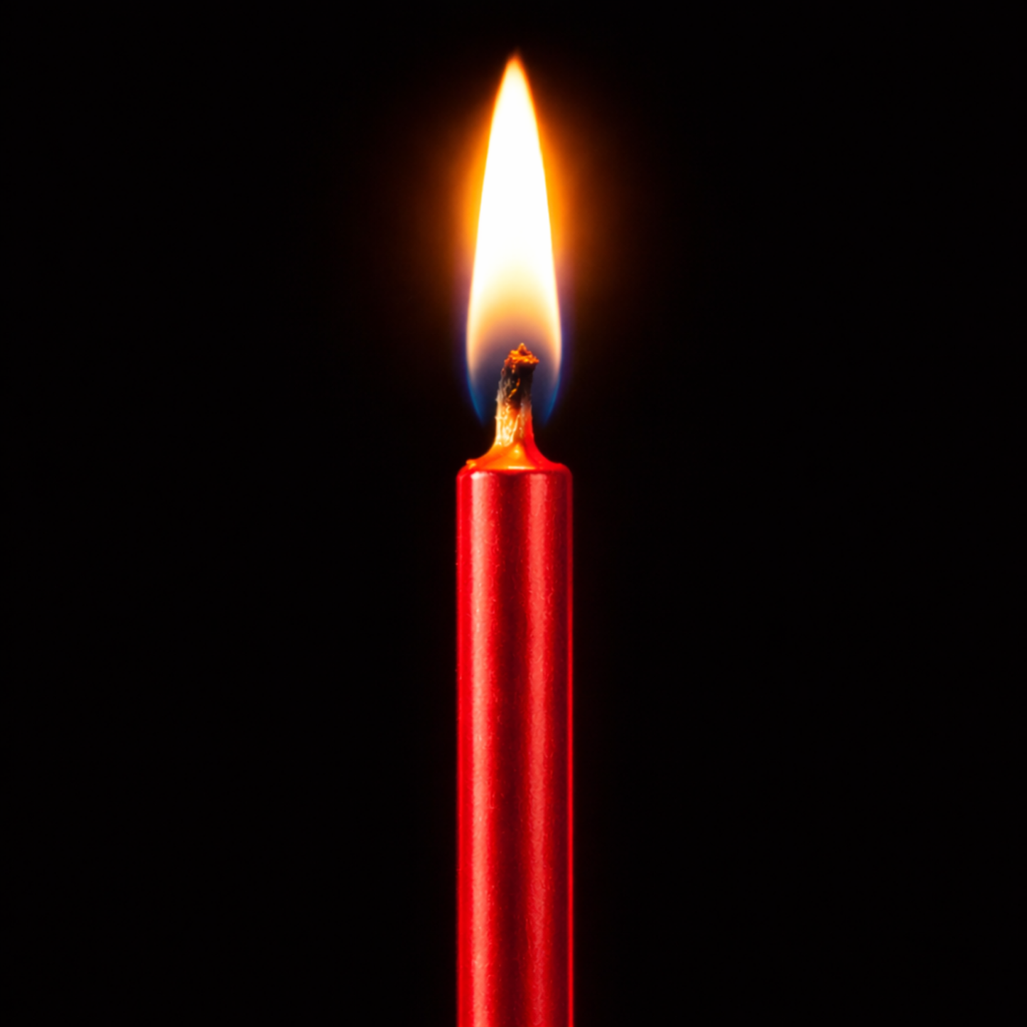 by Tugba Aydan - Red Birthday Candles - 24 Count Long Thin Red Birthday Candles for Cake, Metallic Cake Candle for Birthday, Party Candles